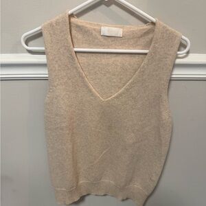 Women's Cream Sweater Vest